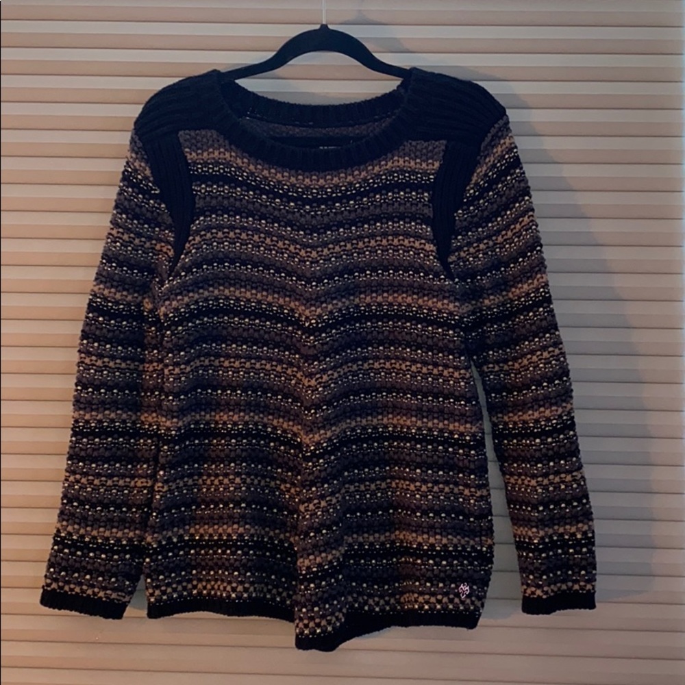 Hatley gold and black striped sweater size S